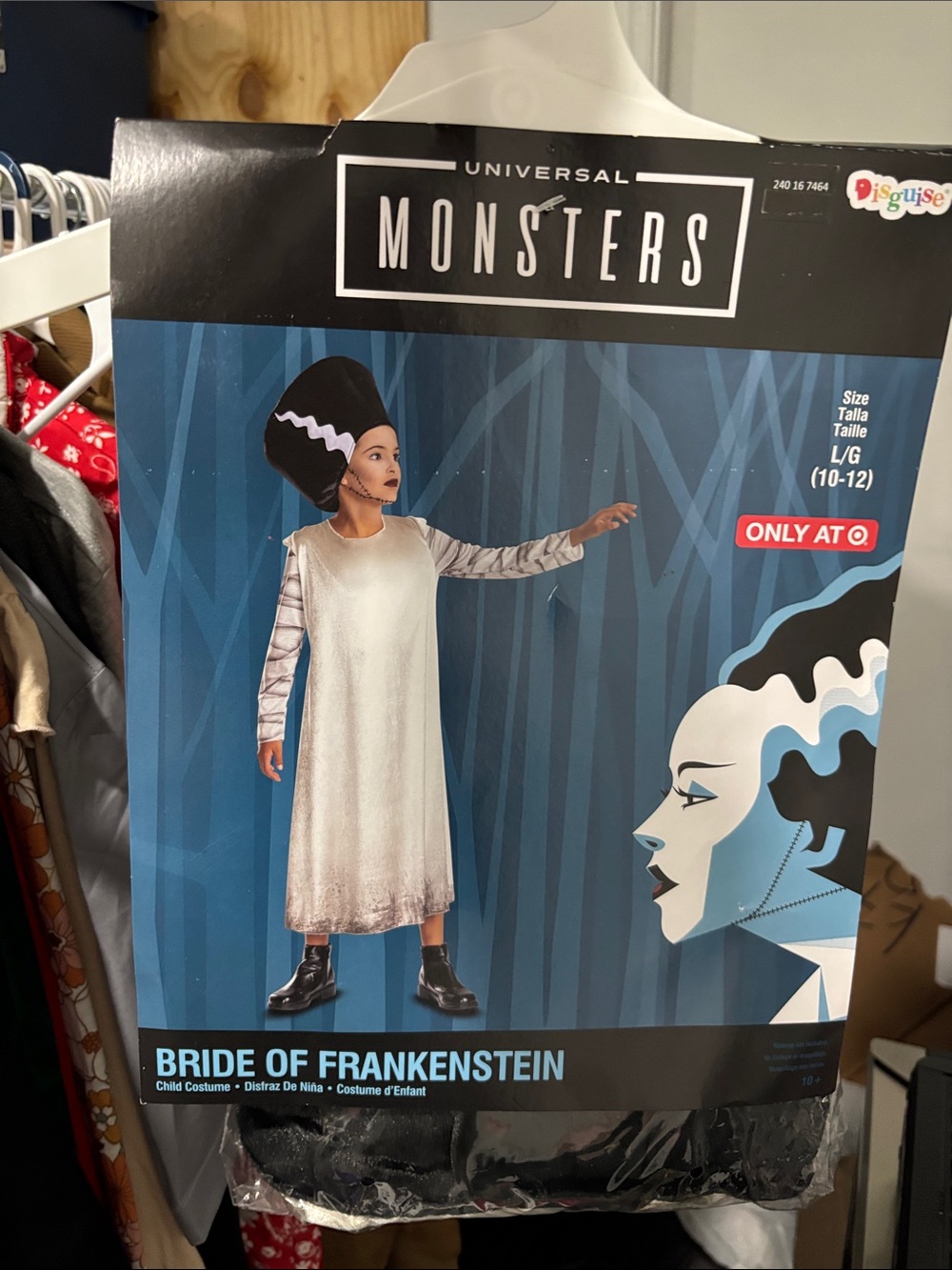 Universal Monsters Bride of Frankenstein Kids Costume - White, Black